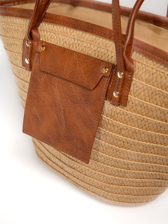 Straw Women's Tote Bag Brown SCDGKBB561069 Brown-os