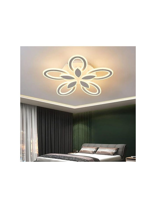 Jiju Plafonieră de Tavan 67cm cu LED Integrat și Telecomandă