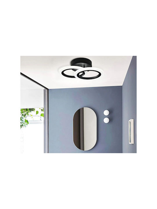 Lightplanet Ceiling Light Black with Integrated LED and Remote Control