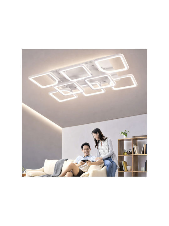 Lightplanet Plafonieră de Tavan Albă cu LED Integrat și Telecomandă