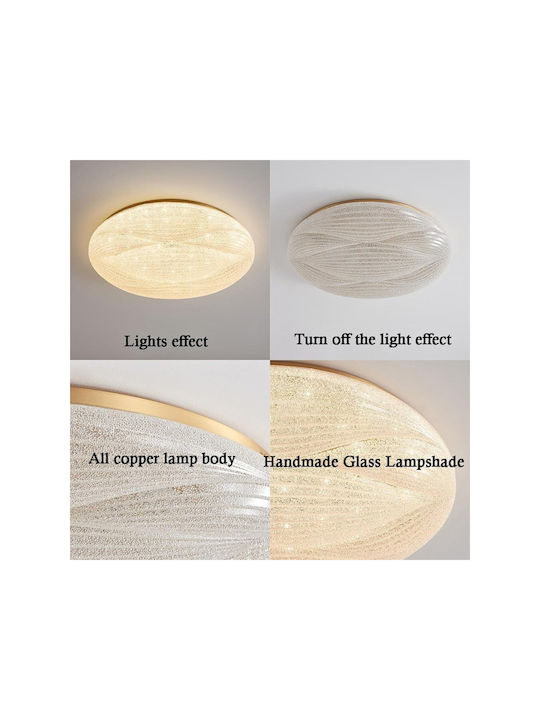 Lightplanet Plafonieră de Tavan 23cm Albă cu LED Integrat și Telecomandă