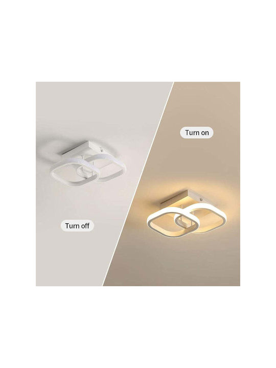 Jiju Plafonieră De Tavan 24εκ. Bej Cu LED Integrat Și Telecomandă