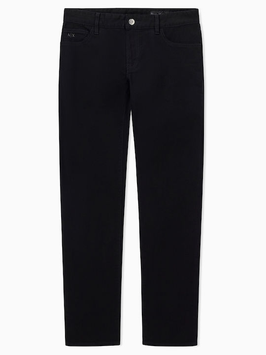 Chino Elastic Trousers In Skinny Fit Black