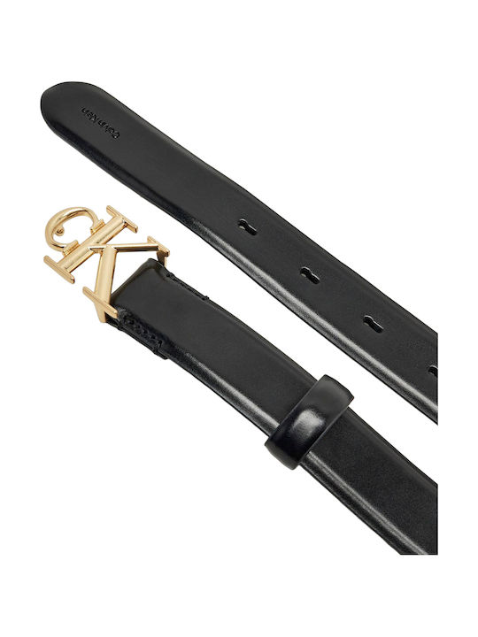 Calvin Klein Leather Women's Belt Black