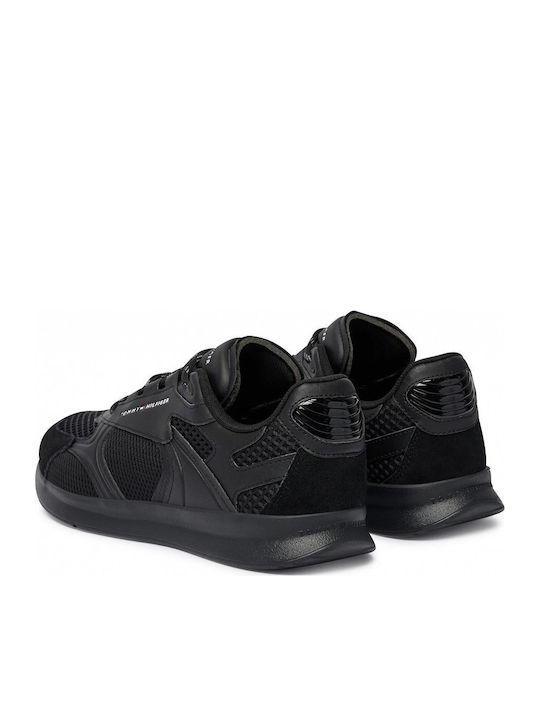 Tommy Hilfiger Lightweight Runner Sneakers Μαύρα
