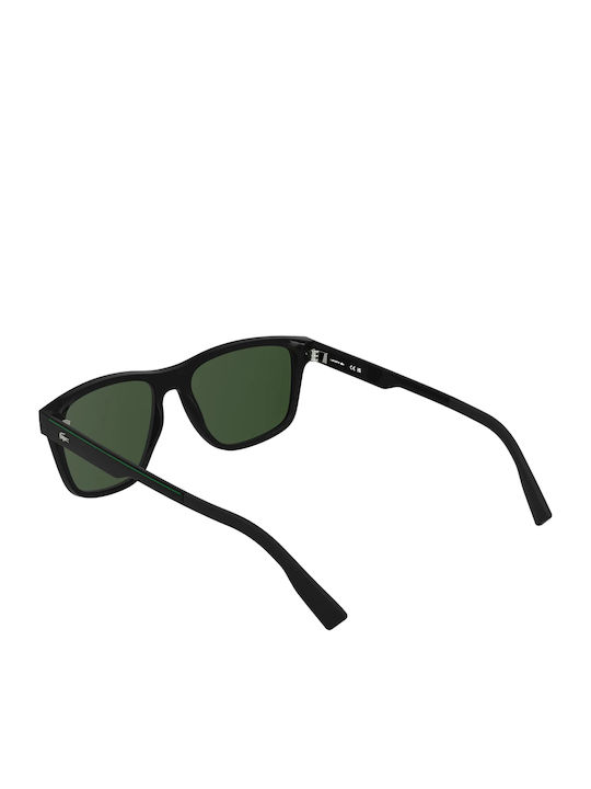 Lacoste Ochelari De Soare Pentru Bărbați Cu Ramă Neagră Și Lentilă Neagră