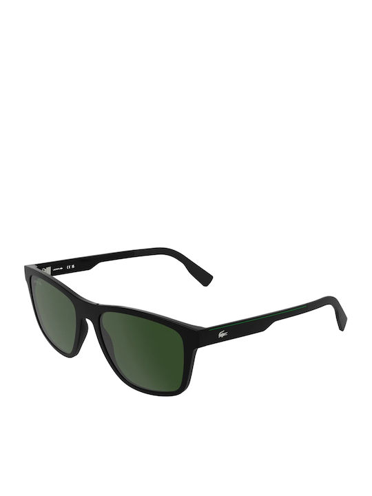 Lacoste Ochelari De Soare Pentru Bărbați Cu Ramă Neagră Și Lentilă Neagră