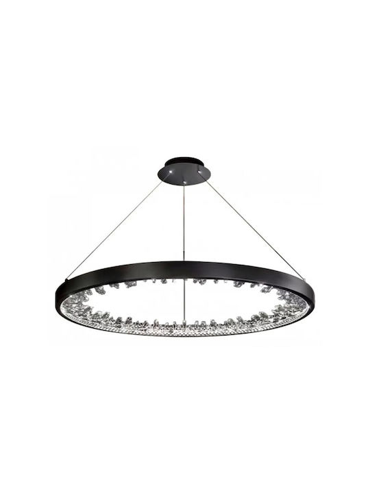Jiju Lumini Suspendate Negru LED Cu Lumină Alb Natural