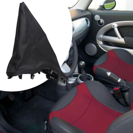 Фуния За Ръчна Спирачка Черна От Кожа Mini Cooper R50 R52 R53 2001 2008 Oem 34421171195 1171195 34421171195