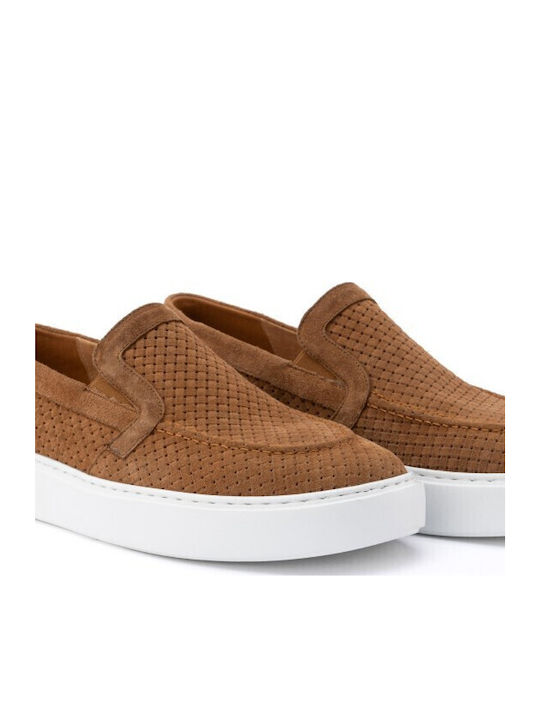 Suede Ανδρικά Loafers σε Ταμπά Χρώμα
