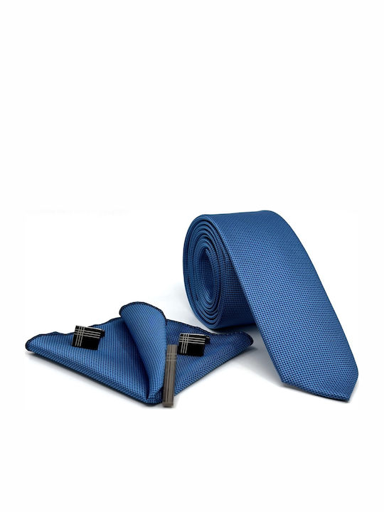 Legend Accessories Legend Accessories Set Monochrom Krawatten in Blau Farbe