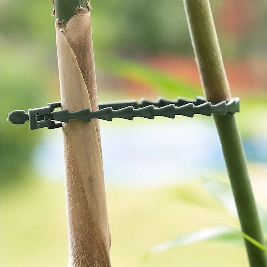 Set 100 Legături pentru Plante Zola Reutilizabile Reglabile Suport de Legare Rezistent la Vreme 23 Cm