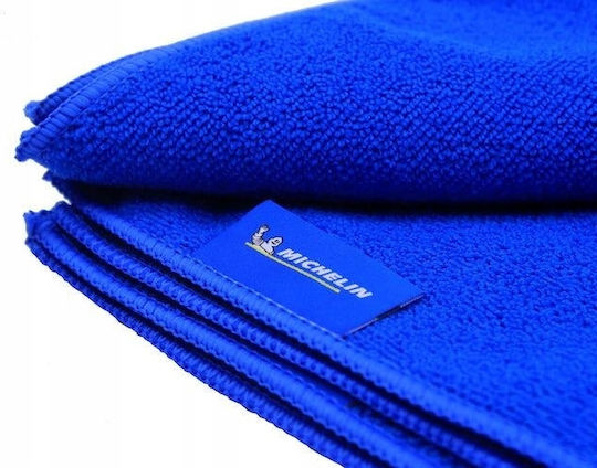 Michelin Lavete Din Microfibră De Curățenie Pentru Materiale Plastice Pentru Interior - Tabloul De Bord Albastru 40x40cm 3 Bucăți