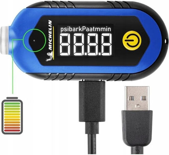 Michelin Digital Tire Pressure Gauge 10.3 Bar Tread Depth Gauge Led Flashlight Rechargeable