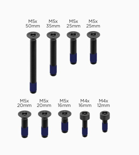 Quad Lock Βίδες Ασφαλείας Anti Theft Kit
