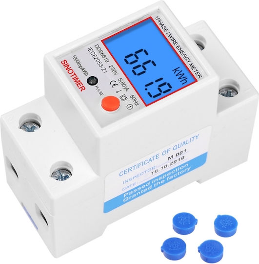 Sinotimer Instrument de Măsură pentru Panou Electric Digital pe Șină Monofazat
