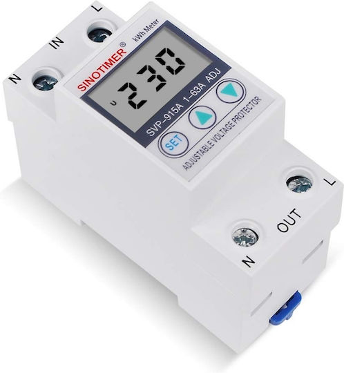 Sinotimer Instrument de Măsură pentru Panou Electric Digital pe Șină Monofazat
