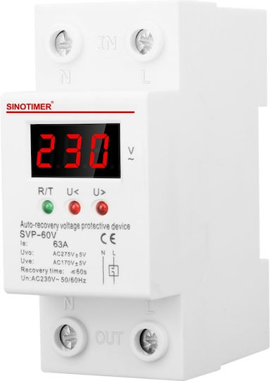 Sinotimer Aparat de Măsură pentru Panou Electric Digital Monofazat