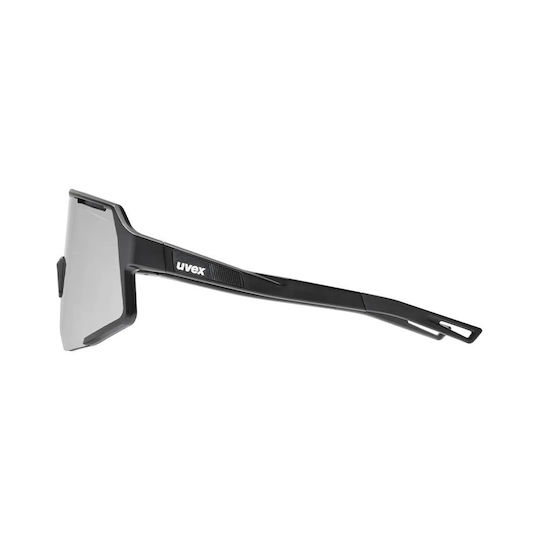Uvex Cycling Glasses with Black Frame and Mirror Lenses