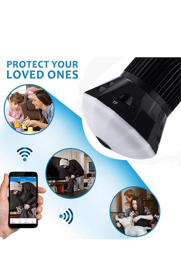 Base Spy Camera WiFi Lamp