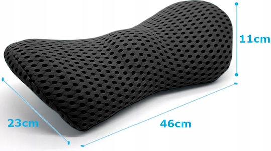 Medi Sleep Ιατρικό Μαξιλάρι Πλάτης 46x23x11cm Μαύρο