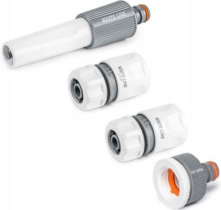 Set de 4 aspersoare pentru furtun de 1/2” White Line