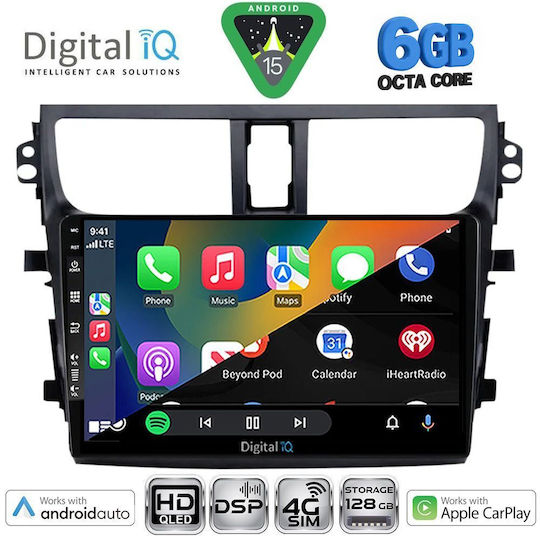Digital IQ Ηχοσύστημα Αυτοκινήτου για Suzuki Celerio 2015-2021 (Bluetooth/USB/WiFi/GPS/Apple-Carplay/Android-Auto) με Οθόνη Αφής 9"