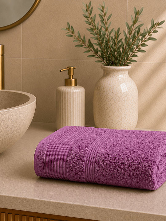 Astron Italy Face Towel 50x100cm Dark Lilac Weight 600gsm