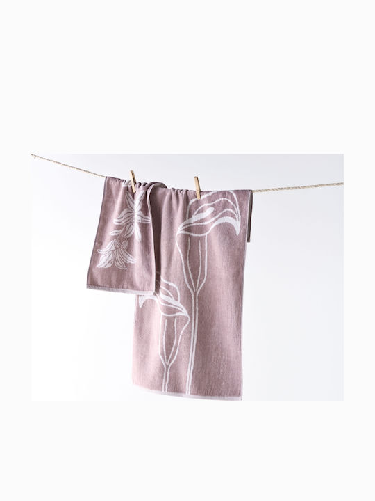 Kentia Stylish Handtuch 30x50cm Mauve Gewicht 500gr/m²
