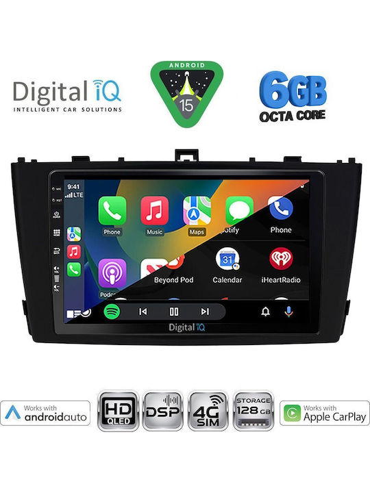 Digital IQ Car Audio System for Toyota Avensis 2009-2015 Bluetooth USB WiFi GPS Apple CarPlay Android Auto with 9" Touch Screen
