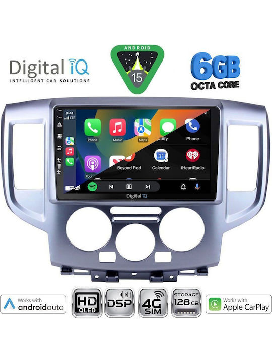 Digital IQ Car Audio System for Nissan NV200 2009-2020 Bluetooth USB WiFi GPS Apple CarPlay Android Auto with 9" Touch Screen