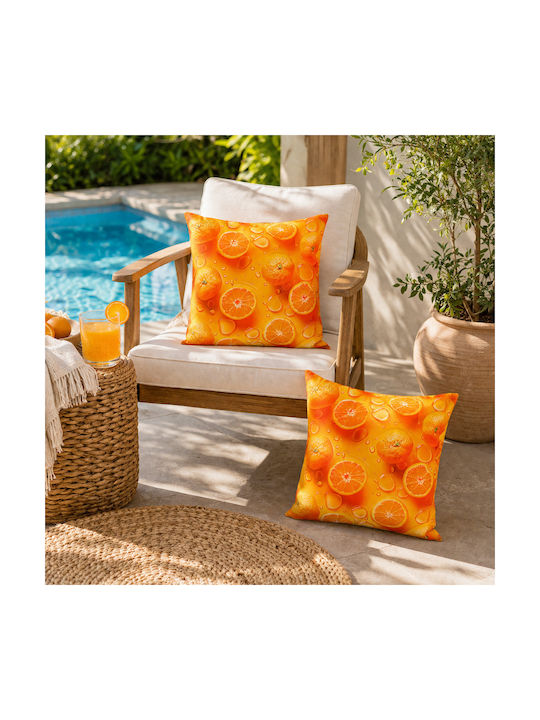 Kotonia Home Perna De Canapea Din 100% Bumbac Portocalie 50x50cm