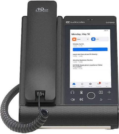 AudioCodes Teams-c470hd Verkabeltes IP-Telefon Schwarz