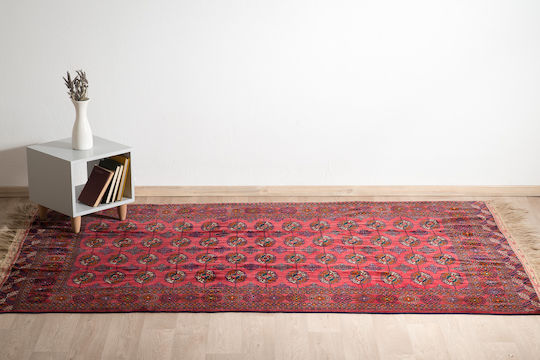 Класически Ръчно Изработен Руски Килим Bokhara 162x250 Cm в Бордо Червено