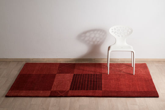 Χαλί Μοντέρνο Duvari Μπορντό 170x240 Cm Decostar Μπορντό