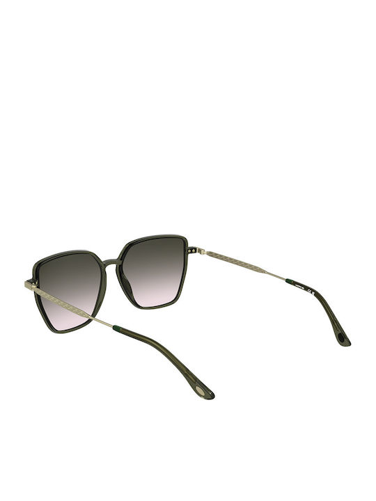 Lacoste Ochelari de Soare Pentru Femei cu Ramă Verde și Lentilă Degrade Verde