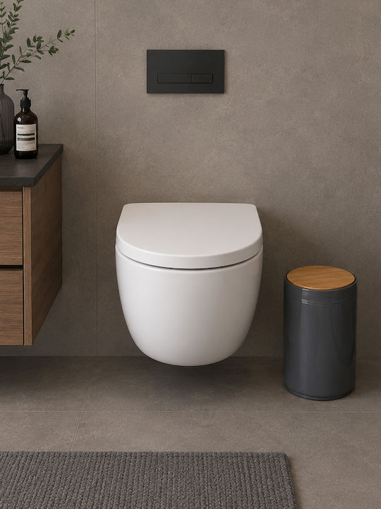 MRShome Plastic Bathroom Basket 5lt Bronze