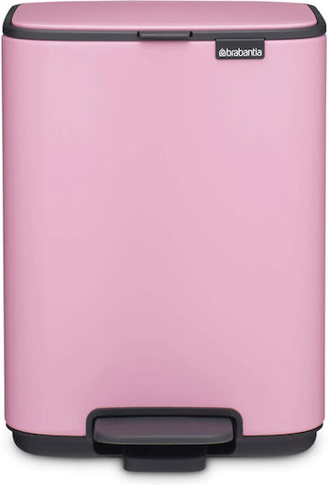 Brabantia Bo Pedal Πλαστικό Καλαθάκι Μπάνιου 4lt Ροζ