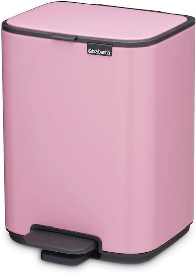 Brabantia Bo Pedal Πλαστικό Καλαθάκι Μπάνιου 4lt Ροζ