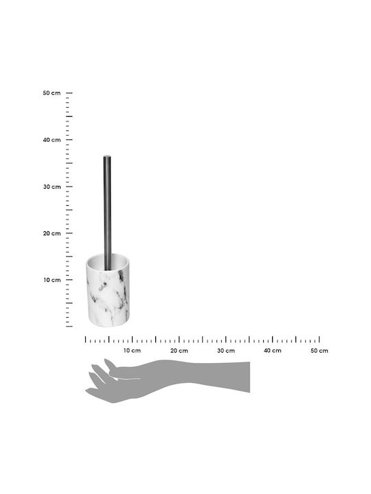 Plastic Marble Effect Bathroom Toilet Brush Marble Effect