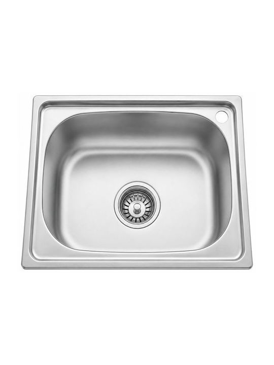 Gloria Beta 18-4835 Drop-In Мивка Inox Сатен Ш48xД35см Сребрист