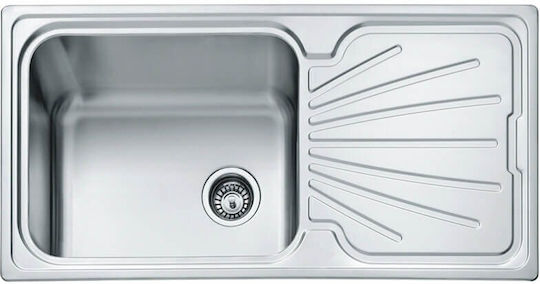 Macart Silk D-100 Drop-In Spüle Inox Satiniert B100xT50cm Silber