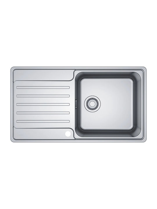 Franke Bcx 611 Drop-In Right Kitchen Sink Inox L86xW48cm Silver