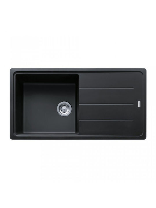 Franke Basis Bfg 611-97 1140663193 Drop-In Мивка от Синтетичен Гранит Ш97xД50см Мат черно
