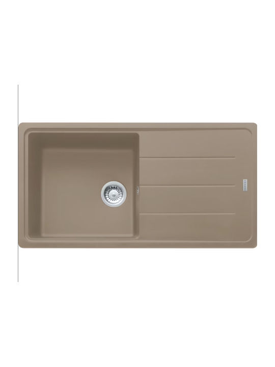 Franke Basis Bfg 611-97 1140564408 Drop-In Sink Synthetic Granite W97xD50cm Oyster