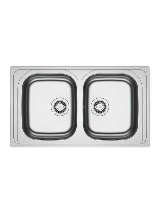 Franke Spark Skx 620-34-34 3011743803 Drop-In Sink Inox W86xD50cm Silver