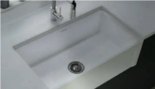 Creavit ES076 Drop-In Porzellan Küchenspüle 76x46cm Weiß