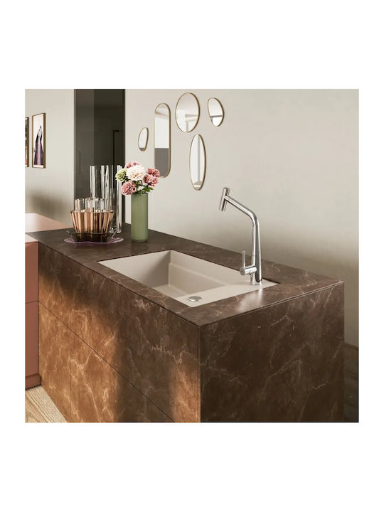 Franke Mythos Undermount Kitchen Sink from Synthetic Granite M62xW46cm Brown
