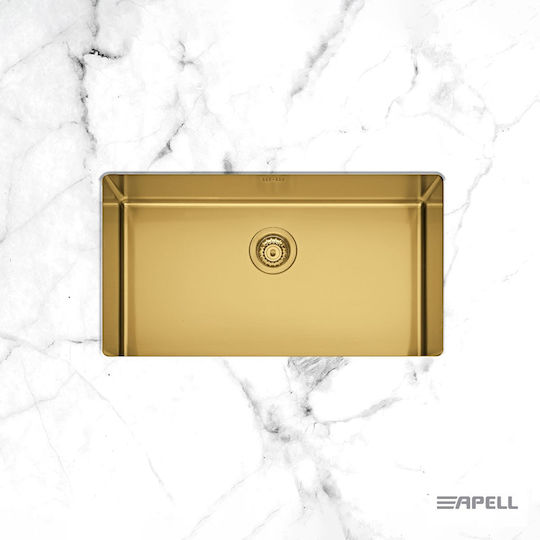 Apell MEM75-211 Unterbau Inox Satiniert M75xB44cm Gold
