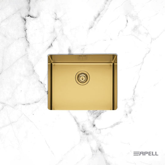 Apell MEM54-211 Unterbau Inox Satiniert M54xB44cm Gold